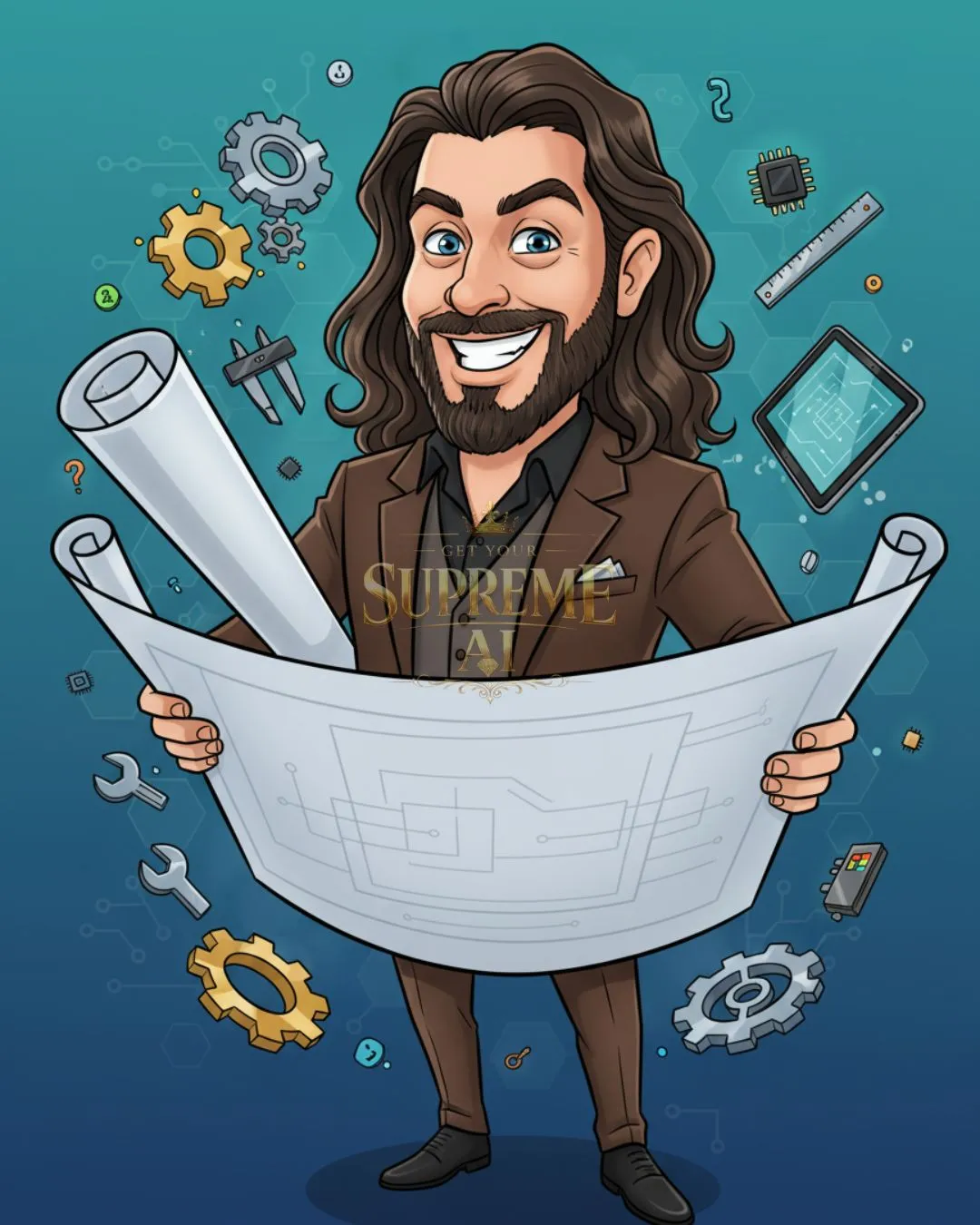 Retrato em Turtleneck